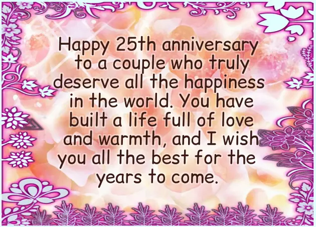 Parents 25Th Anniversary Wishes