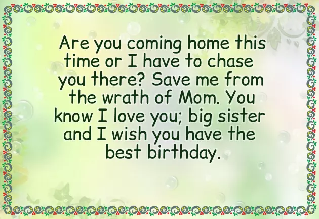 Dear Sister Happy Birthday