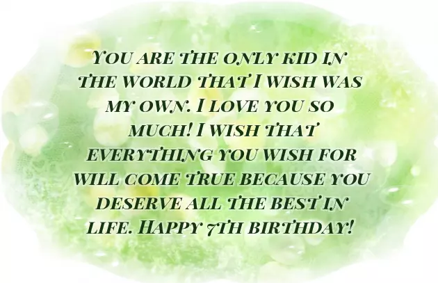 Son 7Th Birthday Wishes
