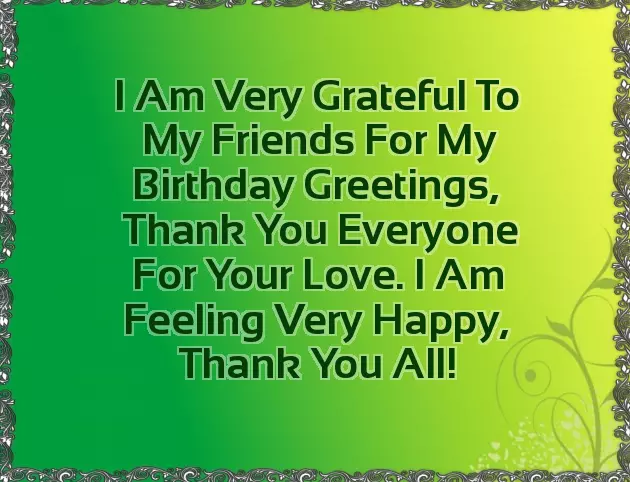 Birthday Thanks For Friends And Family Birthday Thanks For Friends And Family