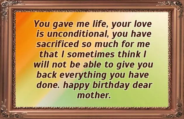 Birthday Wish For Mother Birthday Wish For Mother