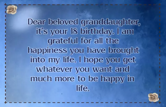Granddaughter 18Th Birthday Quotes Granddaughter 18Th Birthday Quotes