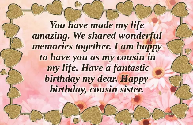 Quotes For Cousin Sister Birthday