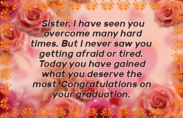 Graduation Message To My Sister Graduation Message To My Sister