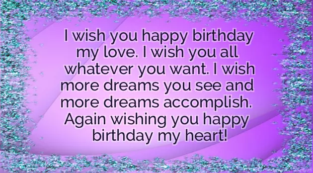 Birthday Wishes To My Lover Boy