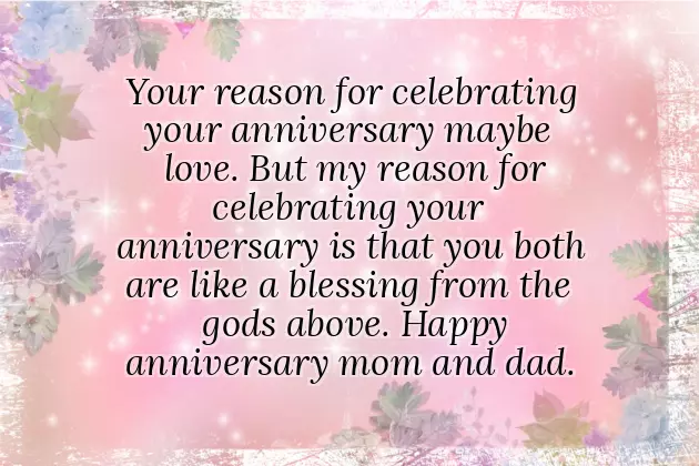 Funny Anniversary Wish For Parents