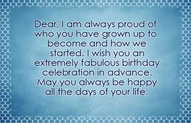 Advance Birthday Wishes For Friend