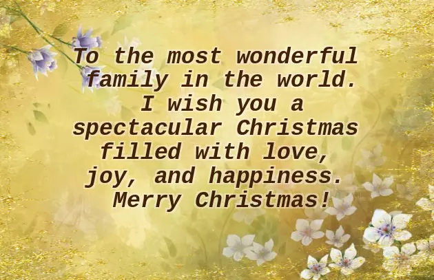 I Wish You And Your Family