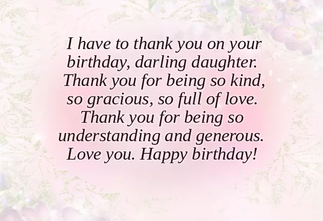 Happy Birthday Wishes For Lovely Daughter