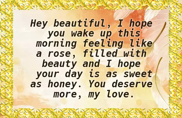 Good Love Morning Message