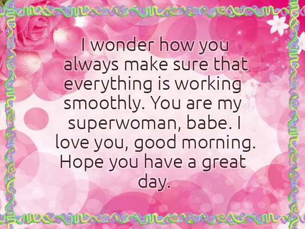 Good Morning Message To Your Wife