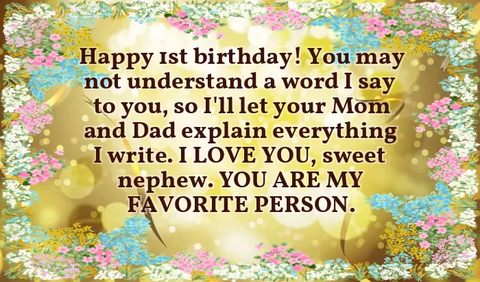 Birthday Wishes For 1 Year Child