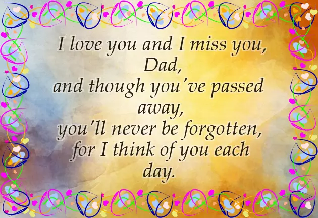 Funeral Poems For Dad From Daughter