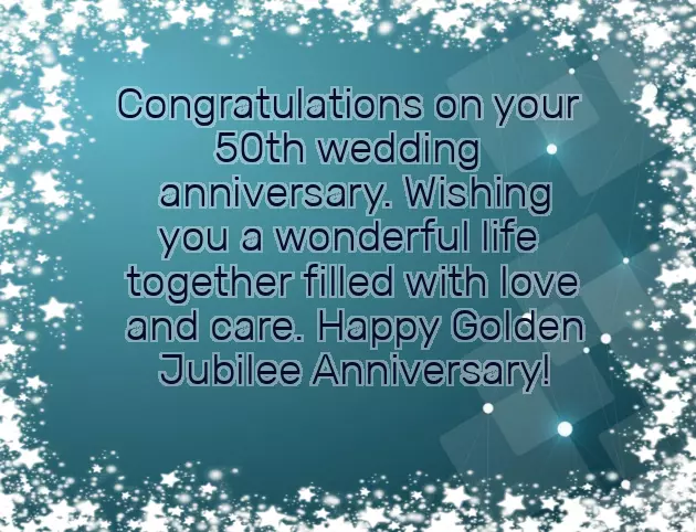 Golden Jubilee Wedding Anniversary Wishes For Parents
