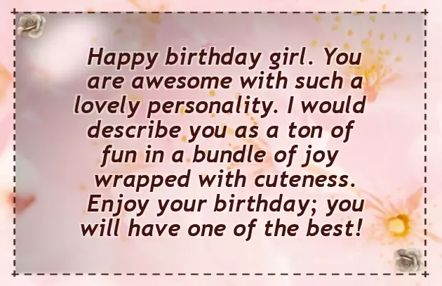 Birthday Blessings For Little Girl