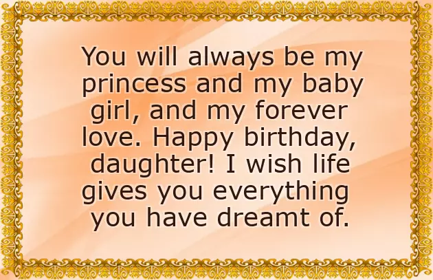 Beautiful Words For Daughters Birthday