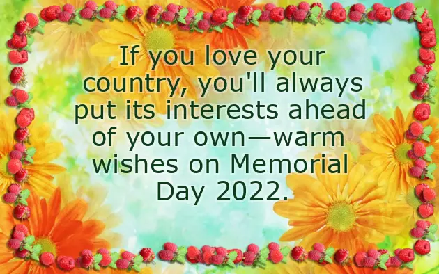 Wishes For Memorial Day