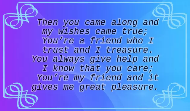 Friendship Poems For Adults