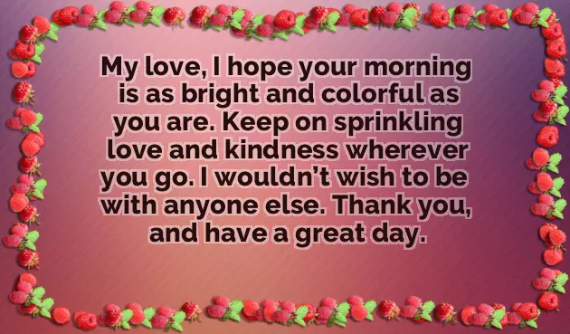 Most Beautiful Good Morning Message For Her