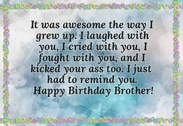 50Th Birthday Wishes For Brother