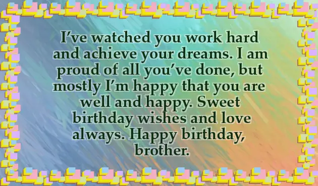 Birthday Wishes For My Only Brother Birthday Wishes For My Only Brother
