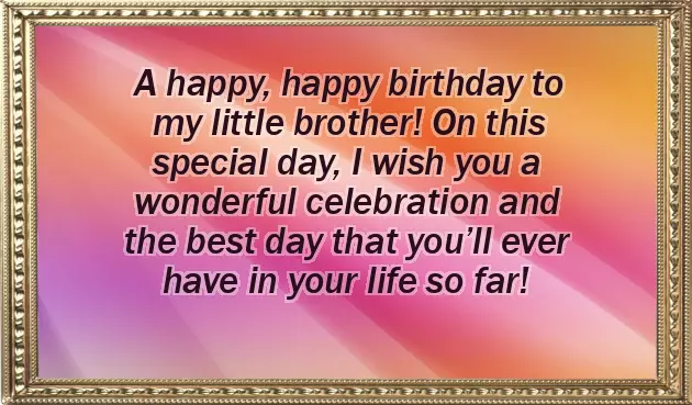 Birthday Wishes For Little Baby Brother