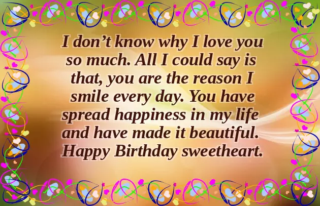 Romantic Happy Birthday Wishes