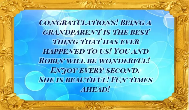 Become Grandparents Congratulations