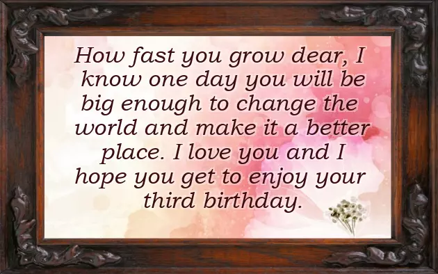 Birthday Wishes For 3 Year Old Sister