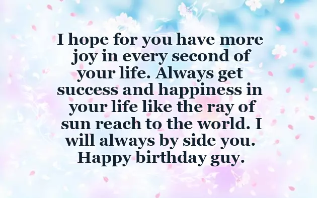 A Birthday Message To A Male Friend