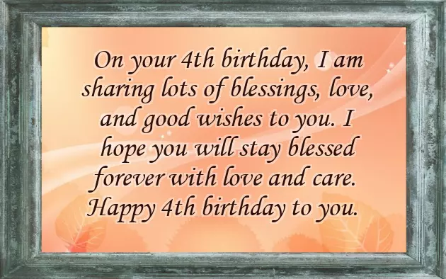 Birthday Wishes For My 4 Year Daughter