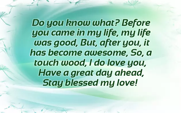 I Wish You A Good Day