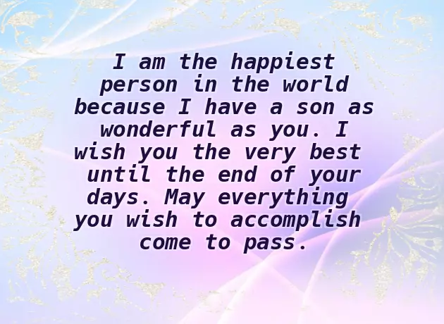 Birthday Wish For Elder Son