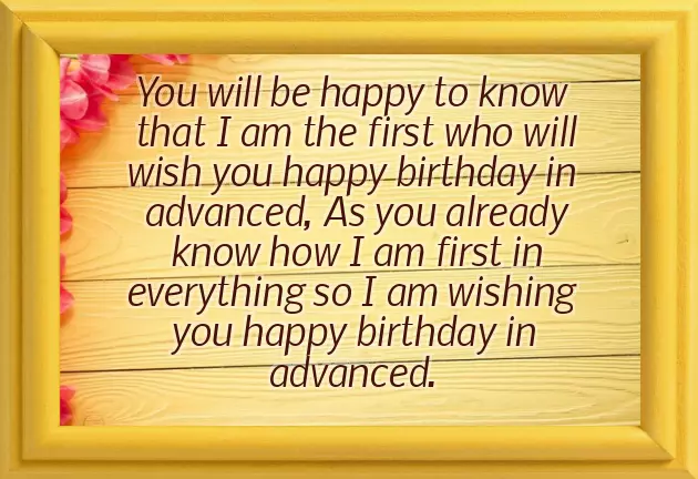 Happy Birthday In Advance To My Son