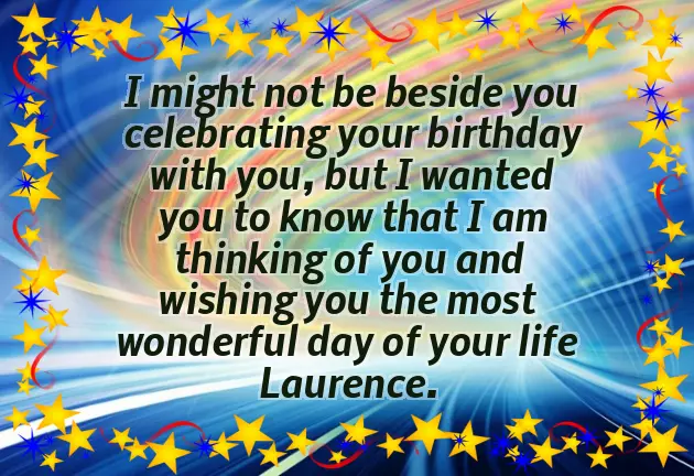 Happy Birthday Laurence