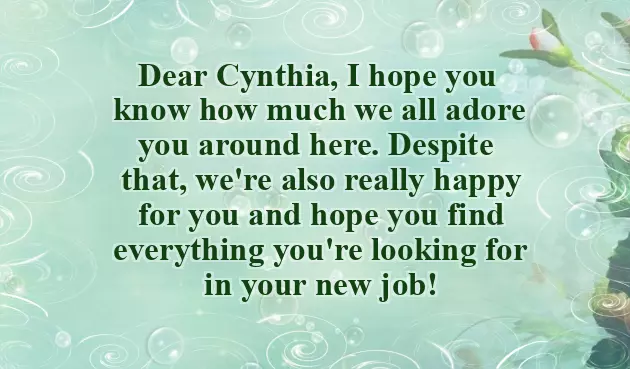 Wish You All The Best In Your New Venture