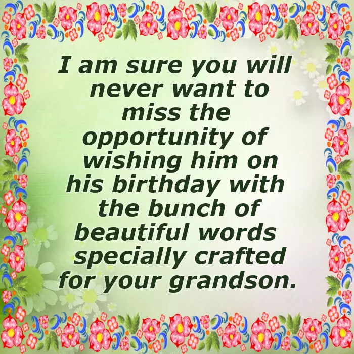 Happy Birthday To My Awesome Grandson