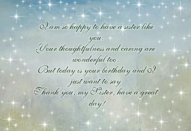 Birthday Poem For My Sister