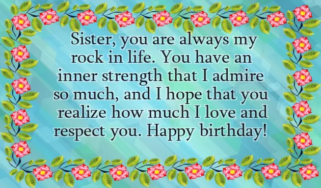 Best Birthday Wishes For Your Sister