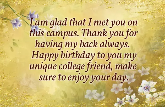 College Birthday Wishes