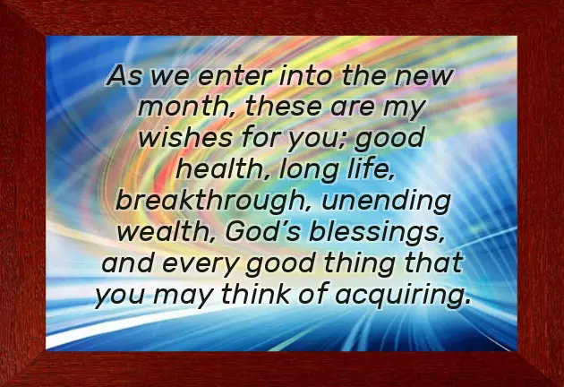 Happy New Month Text