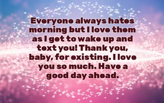 Good Morning Message To A New Girlfriend