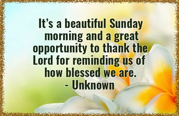 Good Wishes For Sunday