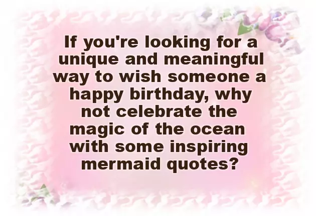 Happy Birthday Mermaid