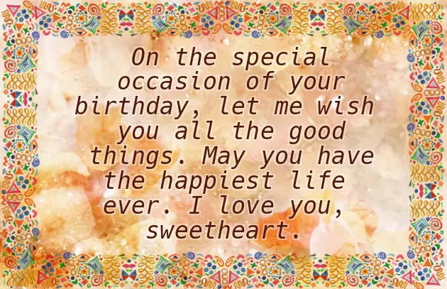 Happy Birthday Wishes For Loved One