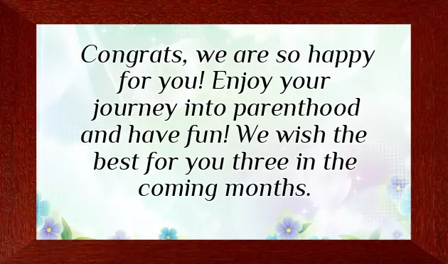 Congratulations On The Coming Baby