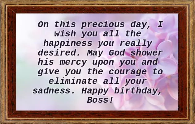 Happy Birthday Message To A Boss