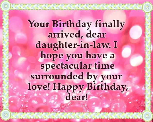 Happy Birthday Daughter In Law Happy Birthday Daughter In Law