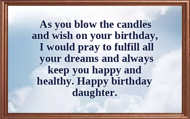 My Sweet Daughter Happy Birthday