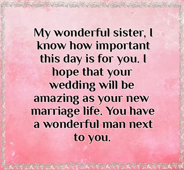 Happy Wedding Sister Happy Wedding Sister